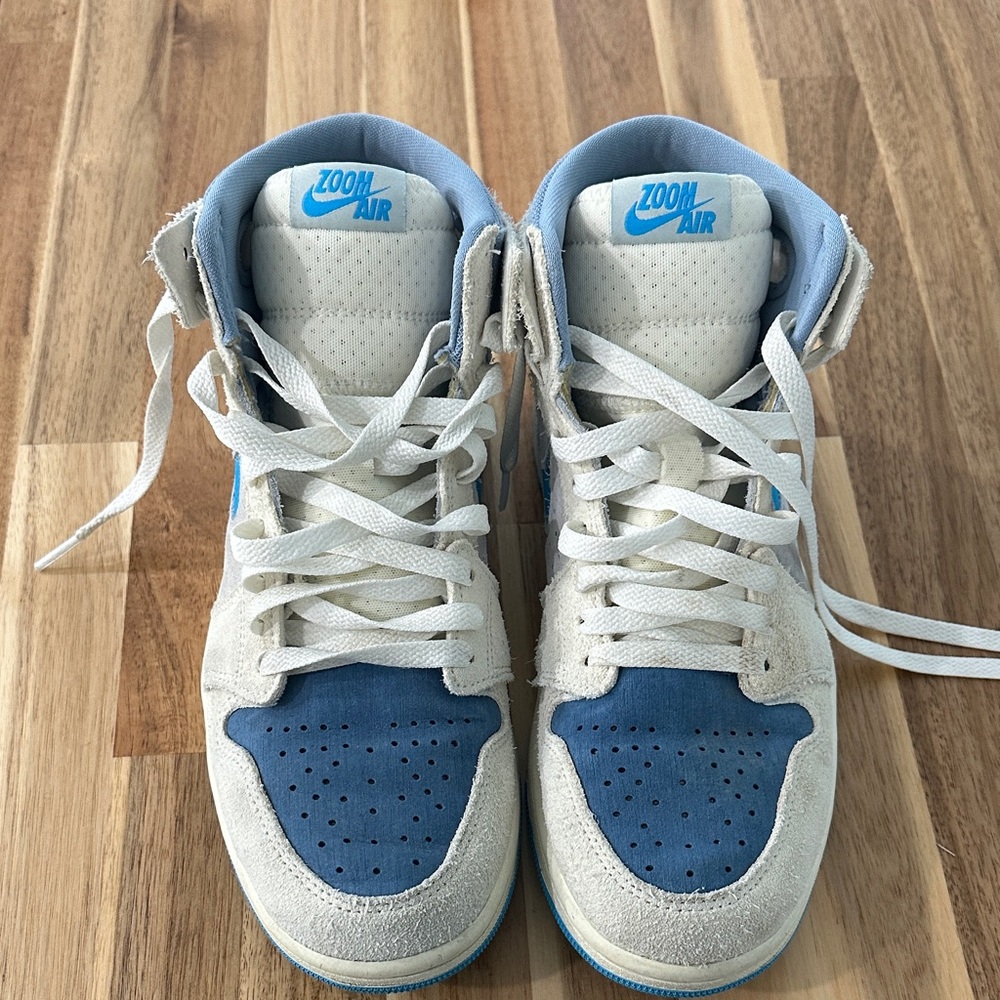 Nike Zoom Air Blue and White High-Tops